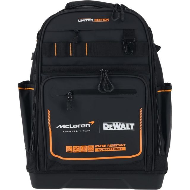 デウォルト DEWALT バックパック マクラーレン F1 コラボ 撥水 撥塵 耐久性 収納ケース ツールバッグ 収納BOX 工具箱 道具袋 DWST60122-1