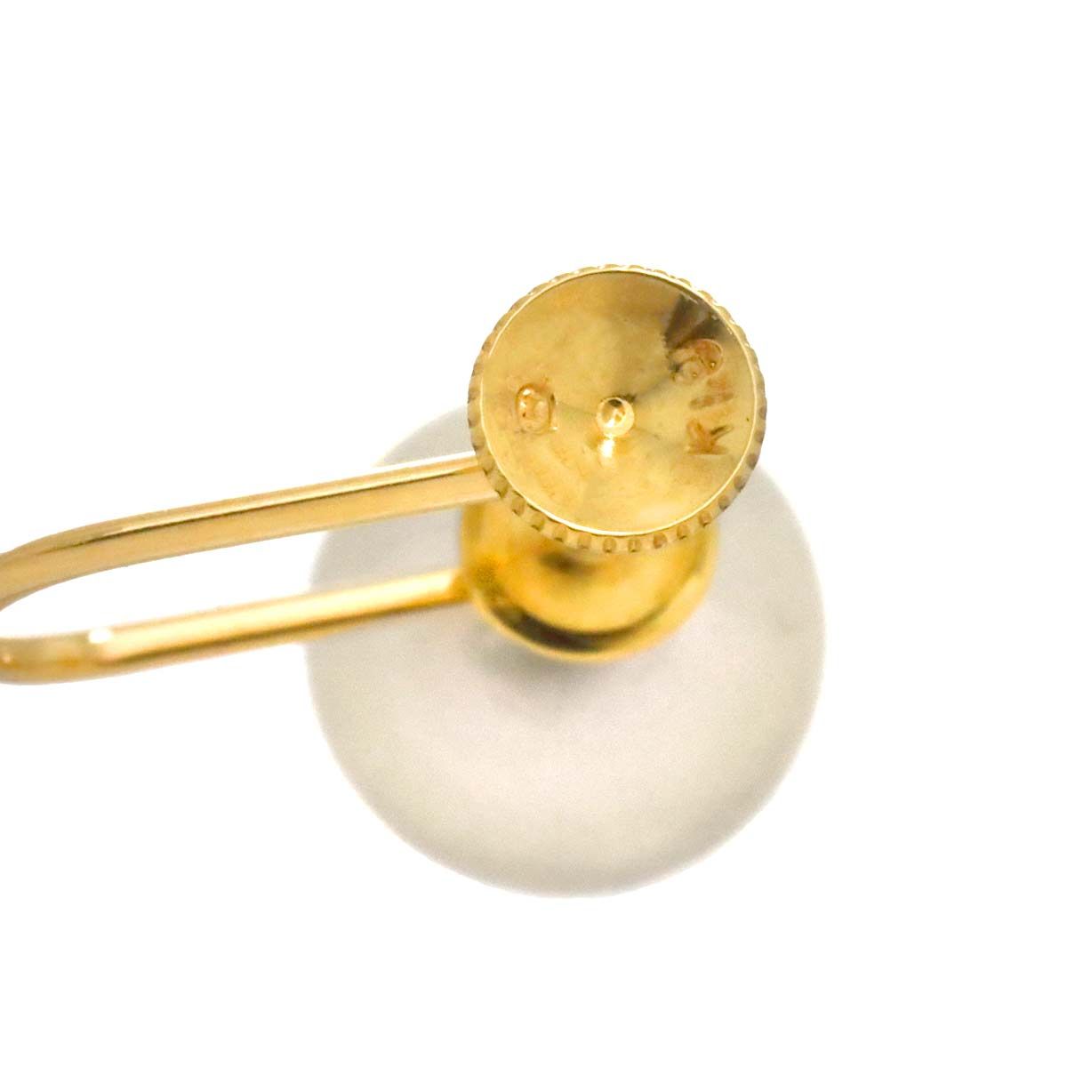 K18ミキモトMIKIMOTOアコヤパールイヤリング【片耳用】 MIKIMOTO ミキモト アコヤパール イヤリング 7.1mm K18YG 一粒