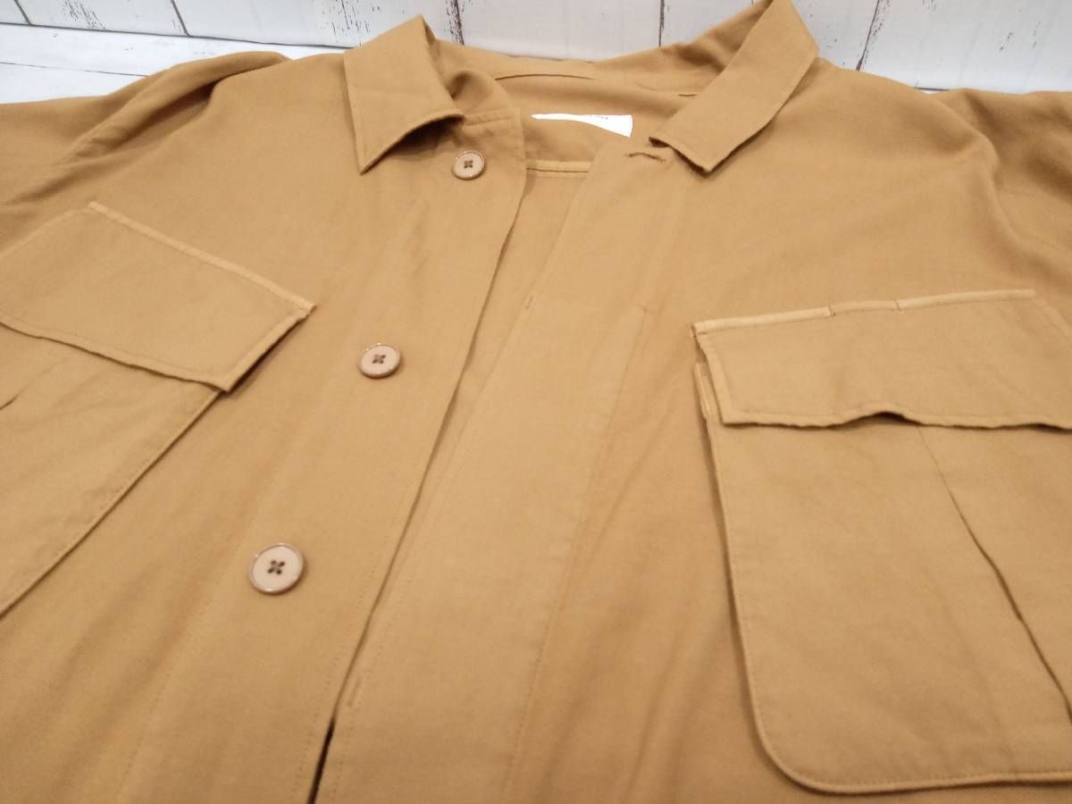 SH エスエイチ WOOL FATIGUE SHIRT ウール ファティーグシャツ SH-FTGJ-023 ジャケット 日本製 メンズ サイズ L  TAN カーキ系 - メルカリ