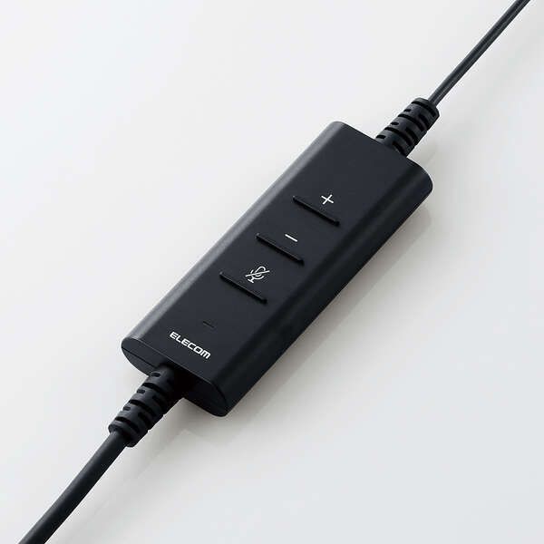 【即日発送】 沖縄 北海道 離島は除く エレコム ヘッドセット 有線 USB接続 折りたたみ式 マイクミュート機能付き HS-HP101UNCBK ヘッドホン 東京都内