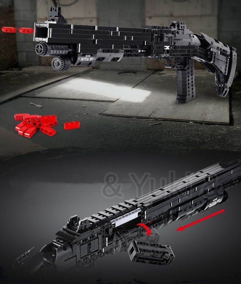 レゴ ベネリ M 4 ショットガン 連射 ブロック 1061 PCS おもちや 知育玩具 モデル 子供用 玩具 組み立て おままごとセット バイクおもちゃ