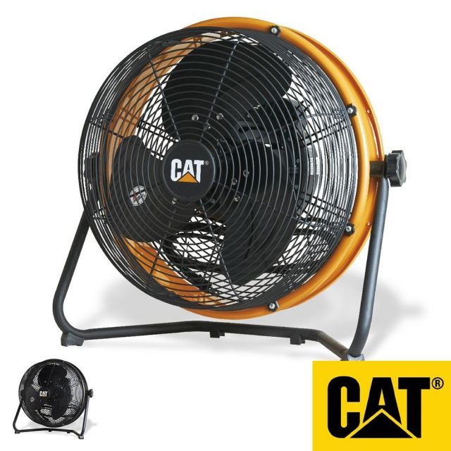 CAT フロアファン 45cm 壁 床タイプ 羽根軸180度半回転 保証付き 工業扇風機 床置式 壁掛式 キャタピラー社 サーキュレーター 暑さ対策 風量調節 3段階 広範囲 インテリア ハイパワー 大型 壁掛 床置き HV-18S180 扇風機 直送 ムサシ