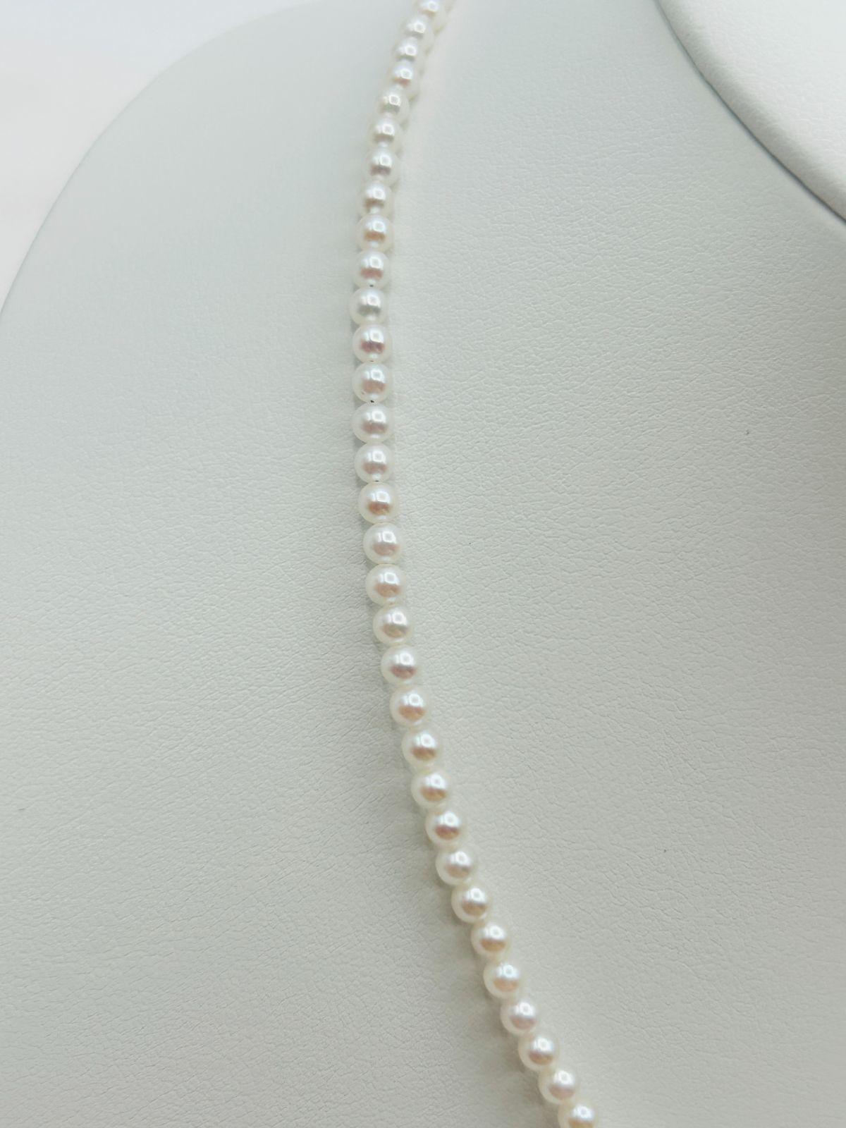 アコヤ パール 真珠 無調色 ネックレス ベビーパール SV シルバー 3.0mm AKOYA