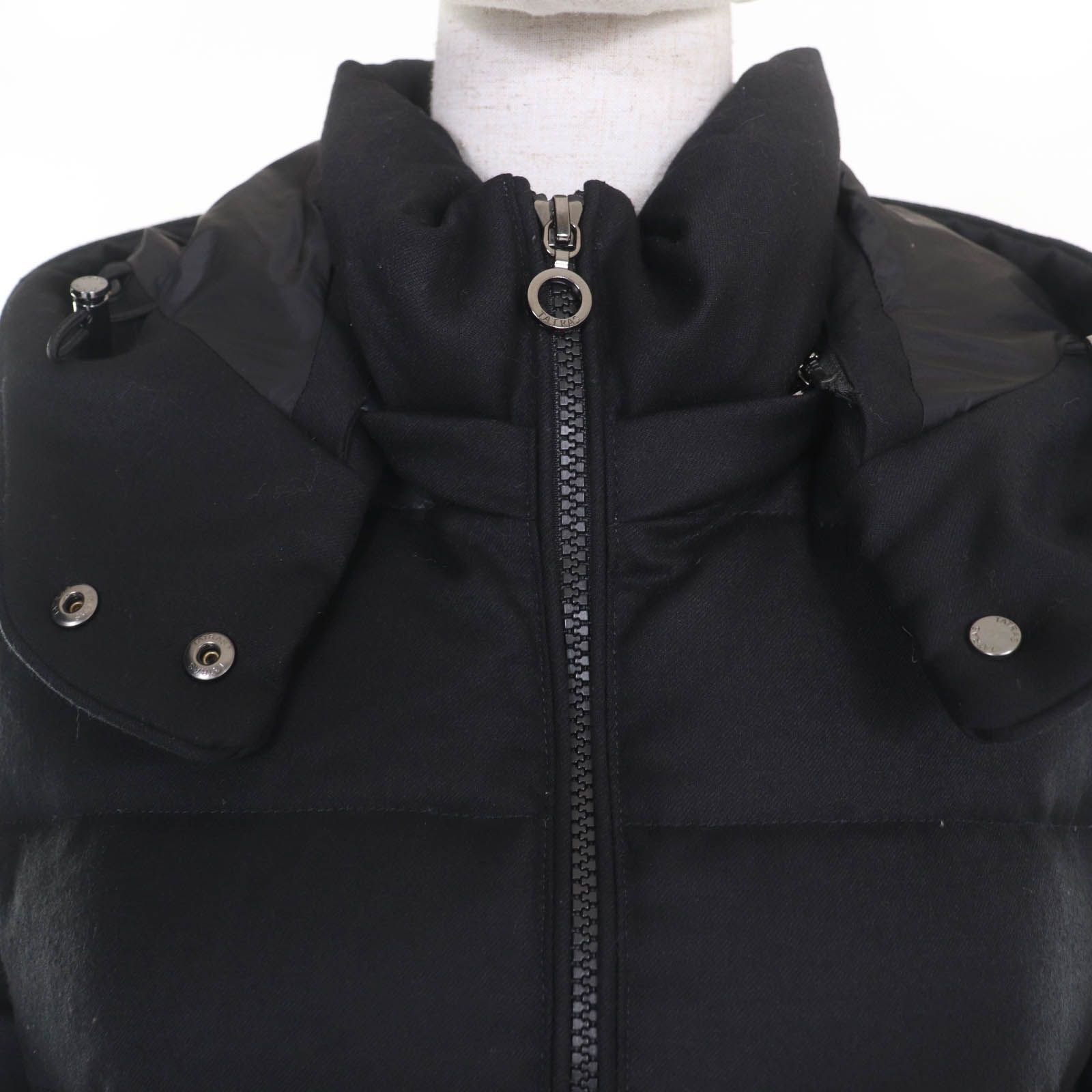 TATRAS タトラス 20AW LTLV20A4758 ZEJA ゼジャ ウール100％ フード付 ダウンコート ブラック 01 ハンガー付き レディース SIROKUMA-CORPORATION_COM