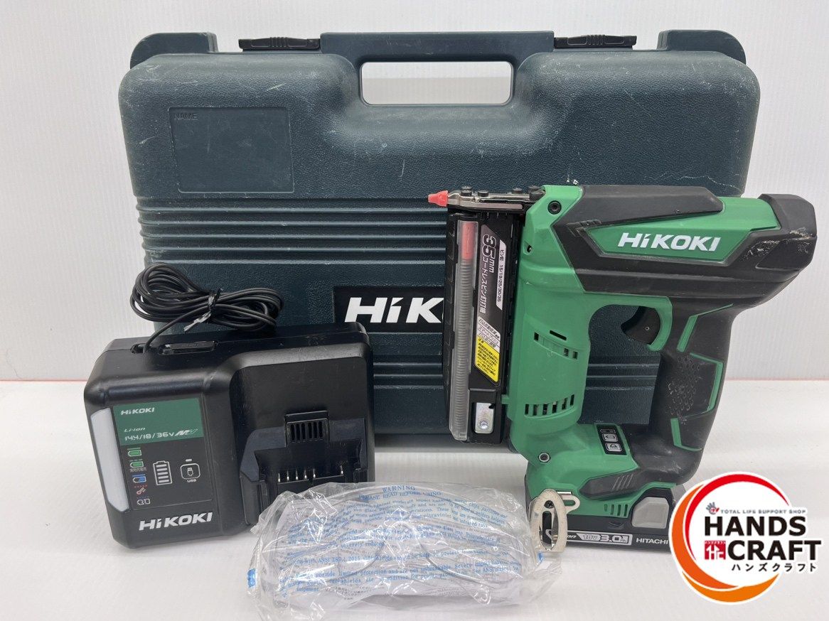 ハイコーキ HIKOKI 35mm コードレスピン釘打機 NP18DSAL 18V3.0Ah×1 充電器付き 品