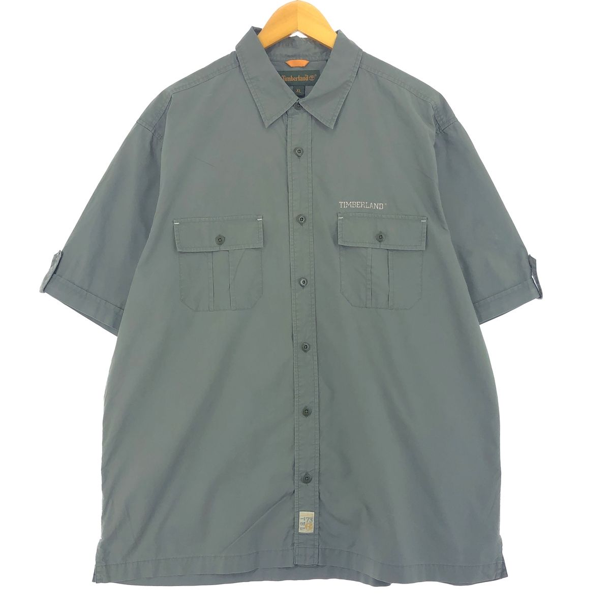 古着 ティンバーランド Timberland ボタンダウン 半袖 ボックスシャツ メンズXL/eaa441895