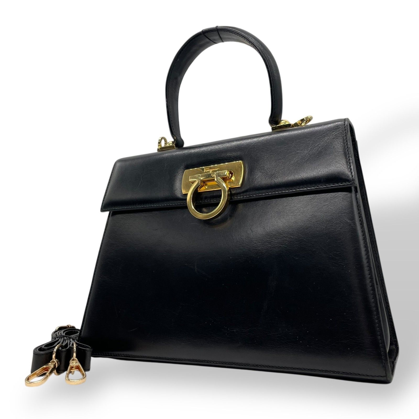 Salvatore Ferragamo フェラガモ 2WAY ハンドバッグ ショルダーバッグ 
