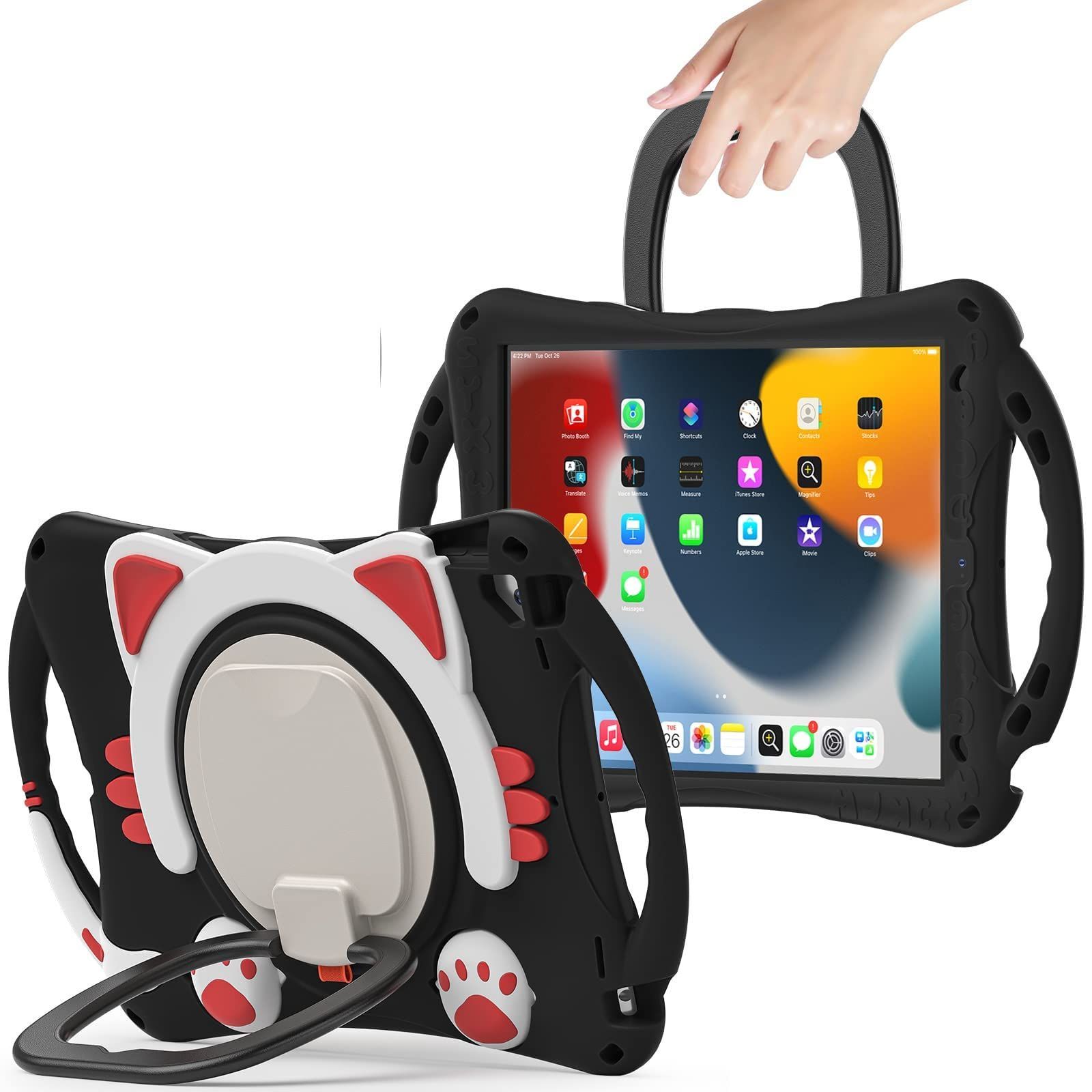 【新着商品】現場 スポーツ シリコン アイパッドミニ こども 7.9インチiPad 片手 mini ハンドル付 第5世代 スタンド 第4世代カバー 多機能 ipad縦置きケース 頑丈 人気 ペンホルダー ミニ5 耐衝撃 