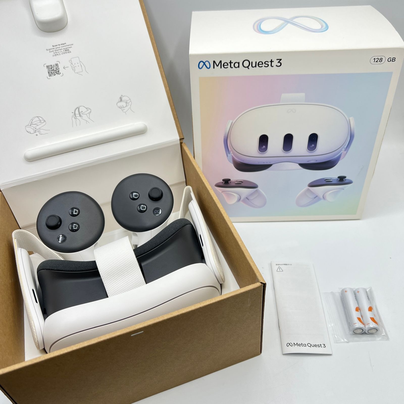 Meta Quest 3 128GB VR ヘッドマウントディスプレイ ヘッドセット メタ 