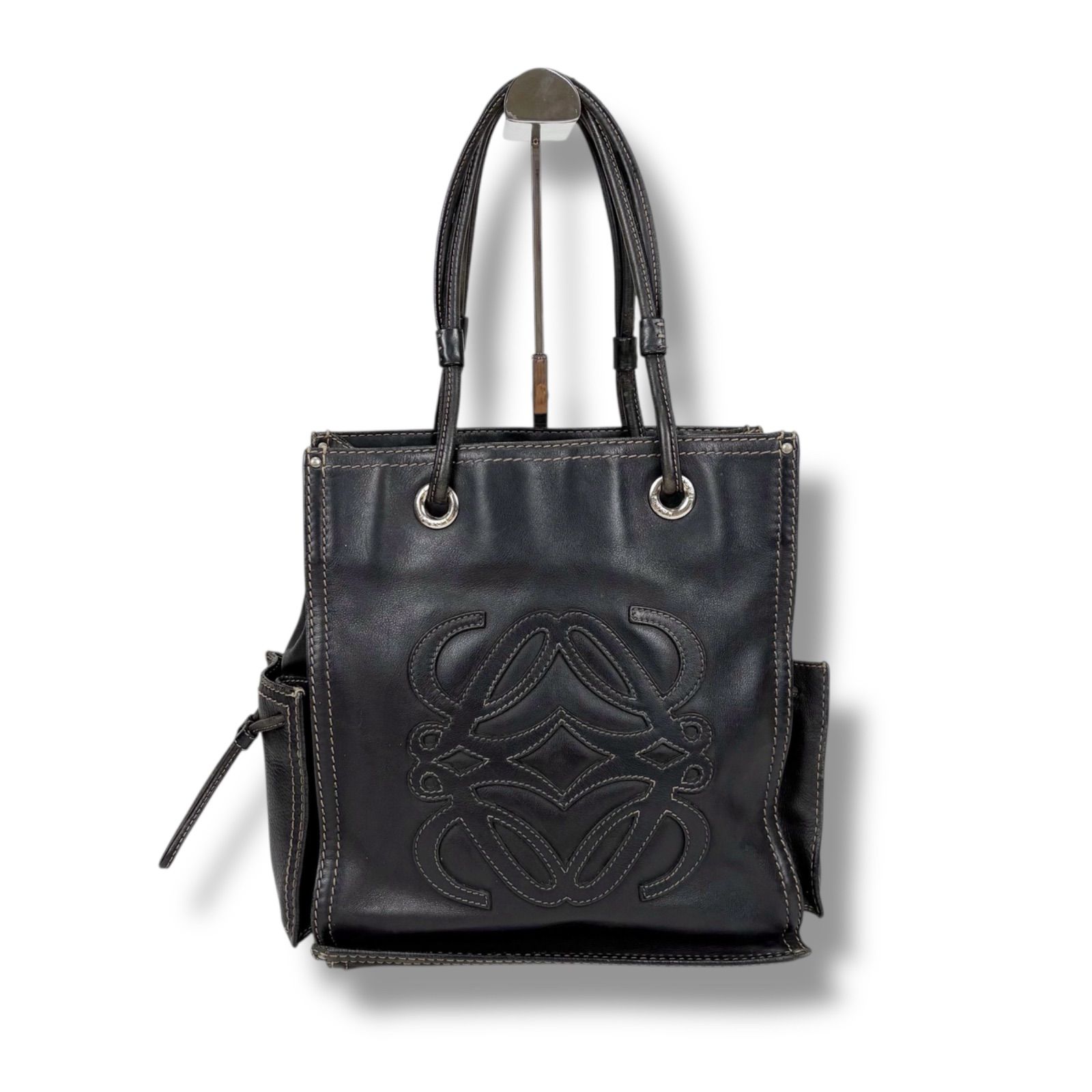 【極美品】LOEWE ロエベ ショッパー ステッチ アナグラム ショルダーバッグ 極美品】LOEWE ロエベ ショッパー ステッチ アナグラム