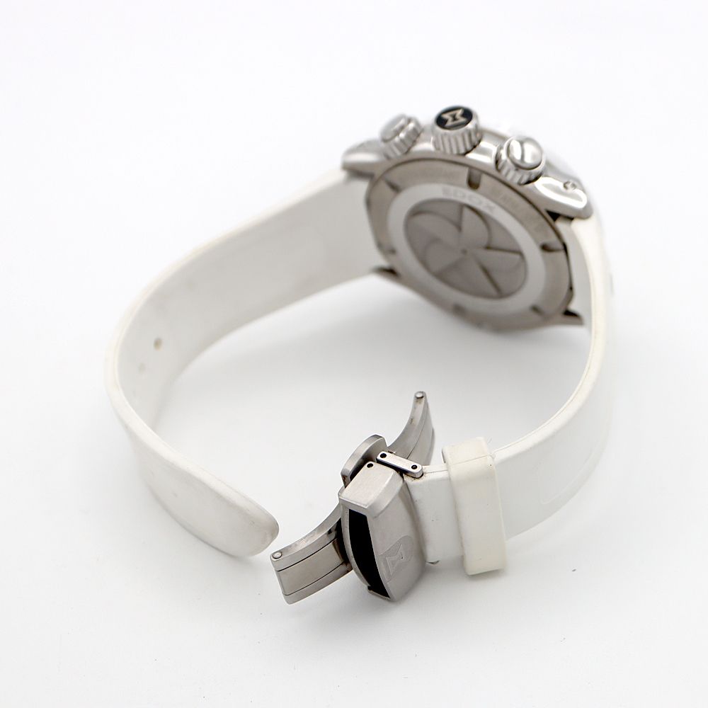 電池交換済 EDOX エドックス クロノオフショア1 クロノグラフ