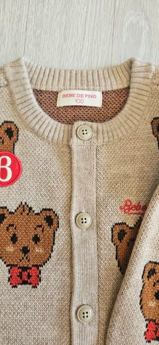 BEBE DE PINO ベベデピノ ベア カーディガン 100