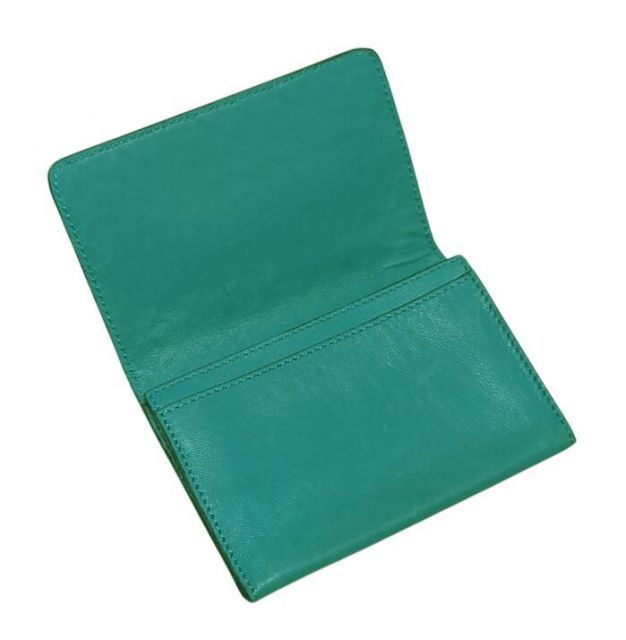 ボッテガヴェネタ カードケース イントレチャート ターコイズブルー  