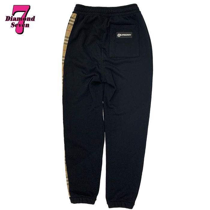 バーバリー 8024541 ヴィンテージチェックパネル ロゴ スウェット パンツ ズボン ジャージ XSサイズ メンズ レディース ユニセックス