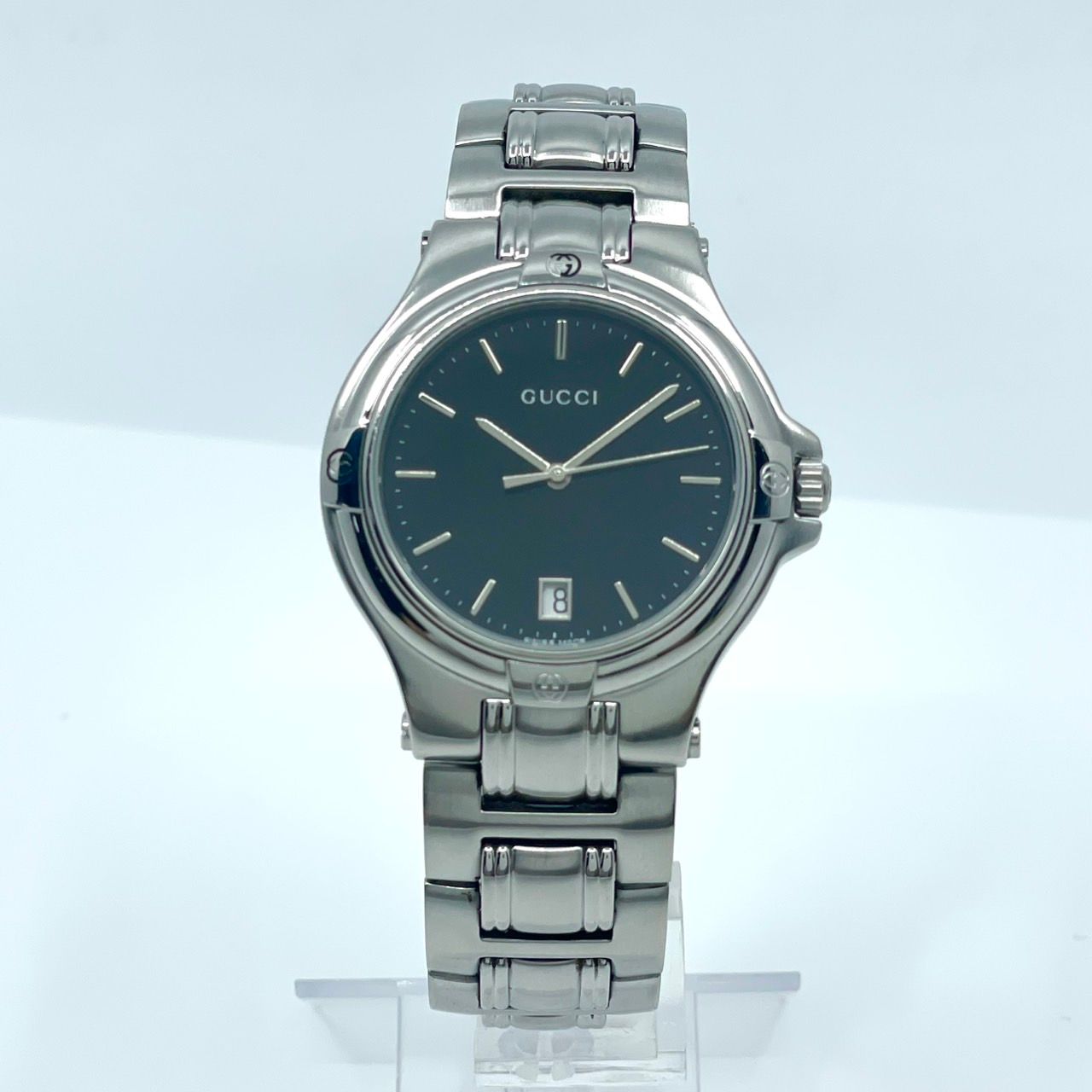 美品/電池交換済/稼働品】GUCCI グッチ 9040M メンズ 腕時計