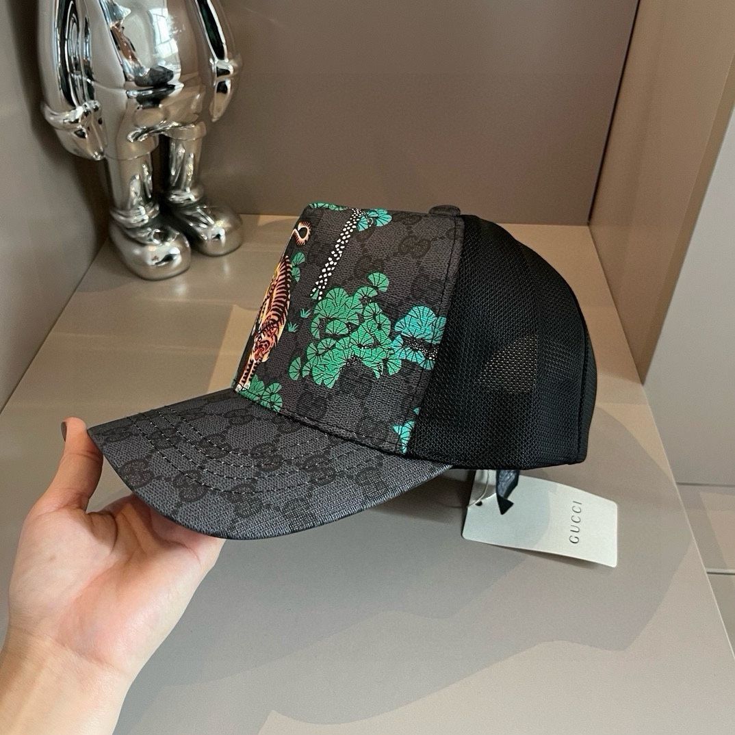 【冬バーゲン★特別送料無料！】 Gucci（グッチ）メッシュベースボールキャップ、男女兼用で外注 帽子