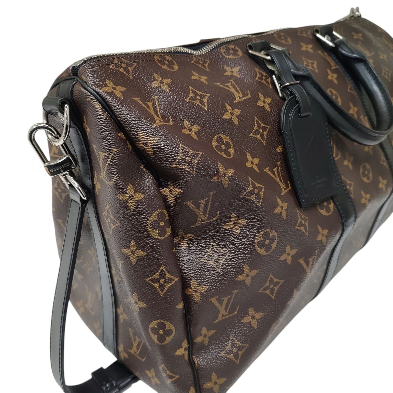 LOUIS VUITTON ルイ・ヴィトン キーポル ハンドリエール 45 モノグラム マカサー M56711 F ブラウン - メルカリ