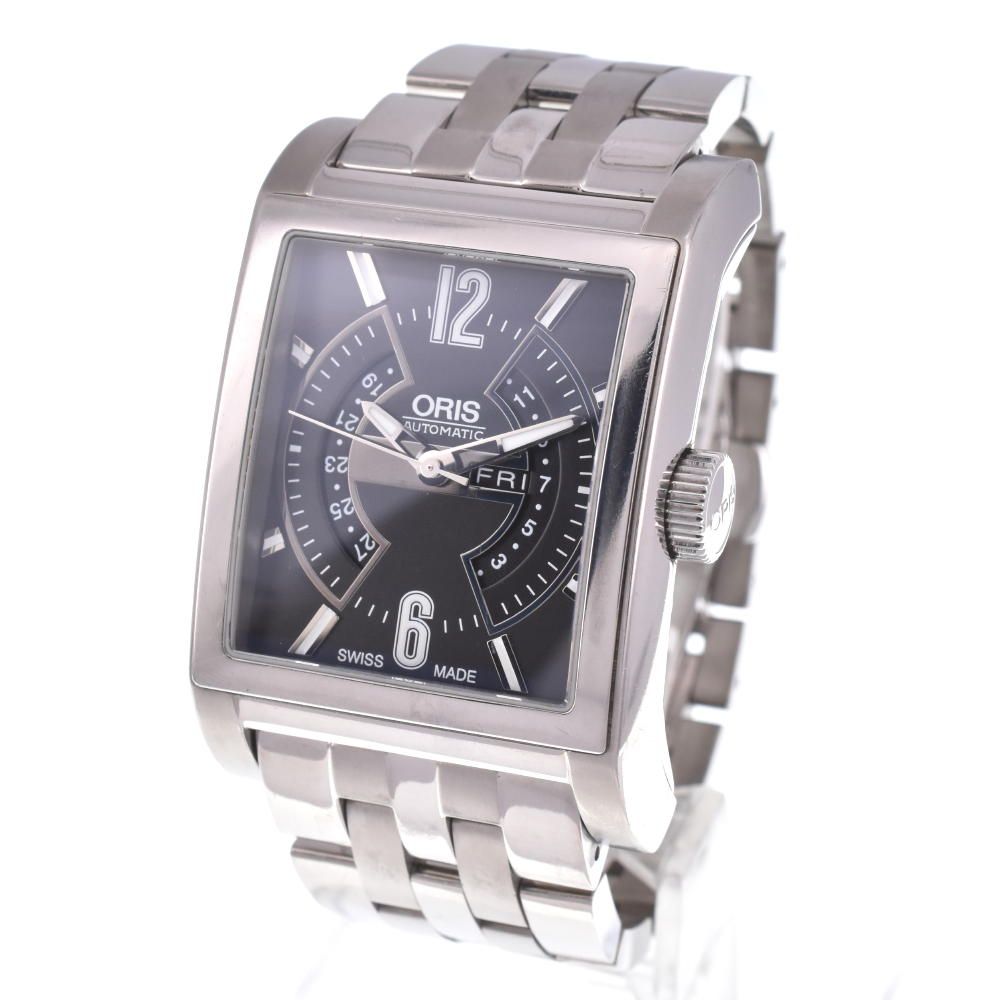 オリス ORIS 7622 レクタンギュラー デイデイト チタン 自動巻き