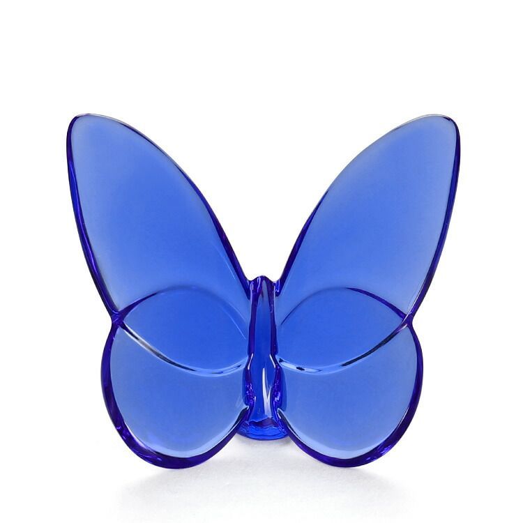 バカラ フィギュア 2102-546 ラッキーバタフライ パピヨン サファイア ラッキーバタフライ 蝶 置物 ギフト 結婚祝い プレゼント 贈り物