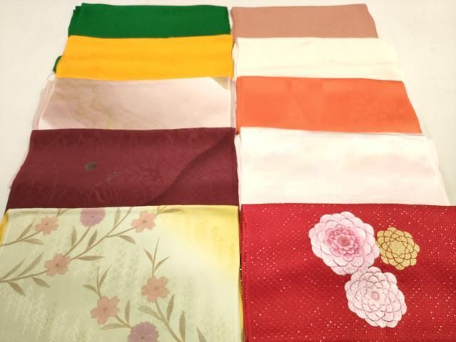平和屋着物 和装小物 帯揚げ10枚セット 正絹 DAAX2014xg