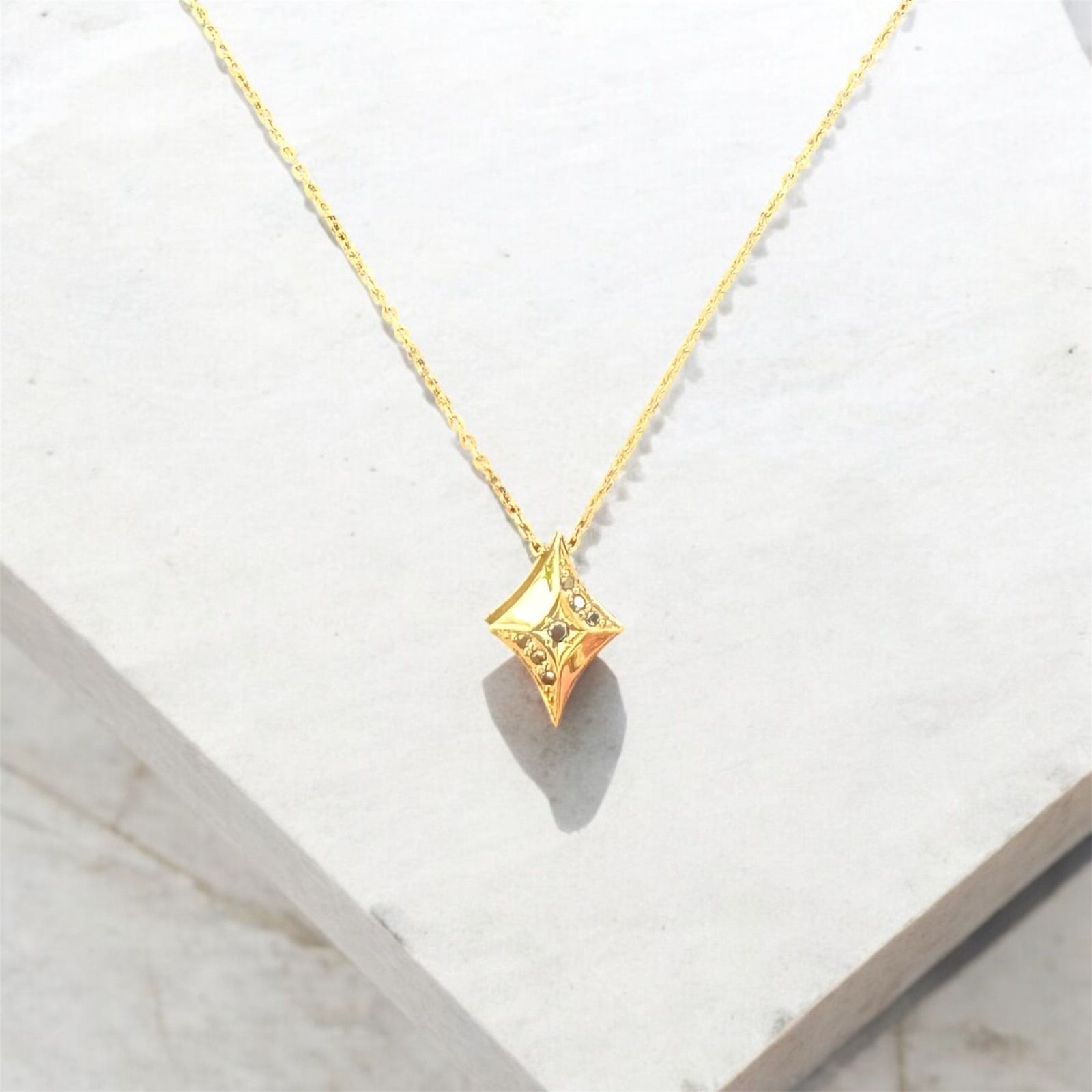 K18 ダイヤモンド ペンダント リバーシブル 両面デザイン 2WAY仕様