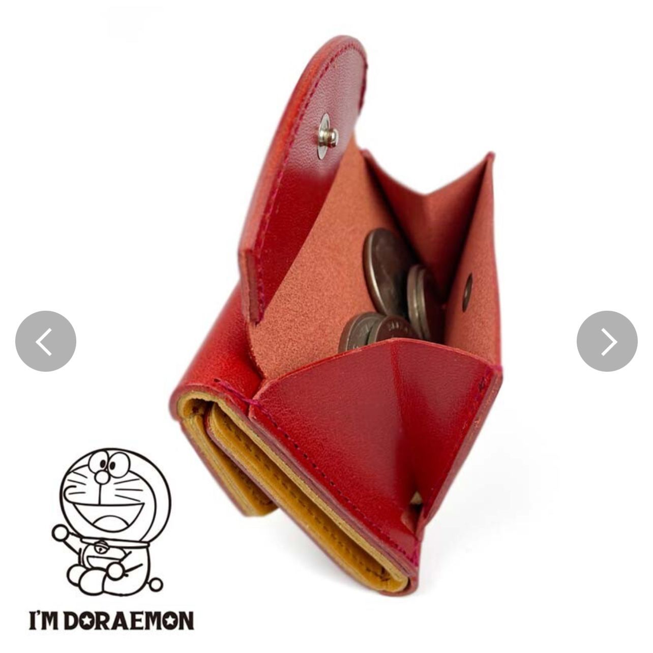 ドラえもん 三つ折り財布 DOR-4 オレンジ 三つ折り財布 メンズ コンパクト dor-4 大人のドラえもん 三つ折り財布 イタリアンレザー 牛革 財布 サイフ ショートウォレット メンズ  レディース 男性 女性 男女兼用 高校生 大学生 大人 型押し 青 緑 黄色 橙 赤 誕生日 ギフト プレゼント | バッグと財布の店 カバンイズム