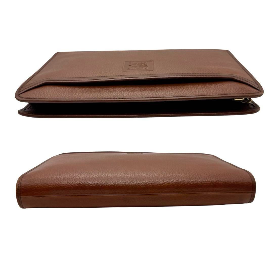 Burberrys バーバリーズ ロゴ 金具 ノバチェック レザー バッグ Burberrys バーバリーズ レザー ノバチェック クラッチバッグ