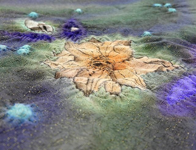 （袋帯）未着用超美品 正絹 久保田一竹[一竹辻が花/一竹工房]辻が花 袋帯（未使用）（新古品） 袋帯 未着用超美品 正絹 久保田一竹 一竹辻が花 一竹工房 辻が花 袋帯