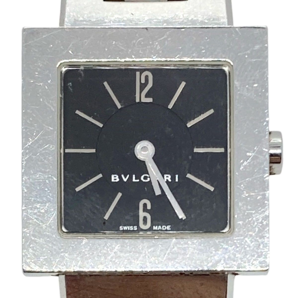 販売直販BVLGARI ブルガリ クアドラード クォーツ レディース 腕時計 SQ22SS スクエアウォッチ 黒文字盤 稼働品 その他