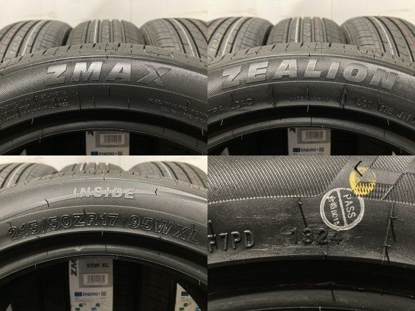 新品】札幌発 引取可 2024年製 ZMAX ZEALION 215/50ZR17 95W 17インチ