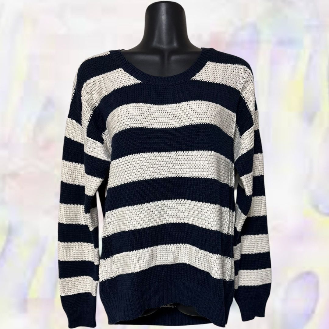 PAGEBOY ページボーイ セーター ネイビー×ホワイト レディース