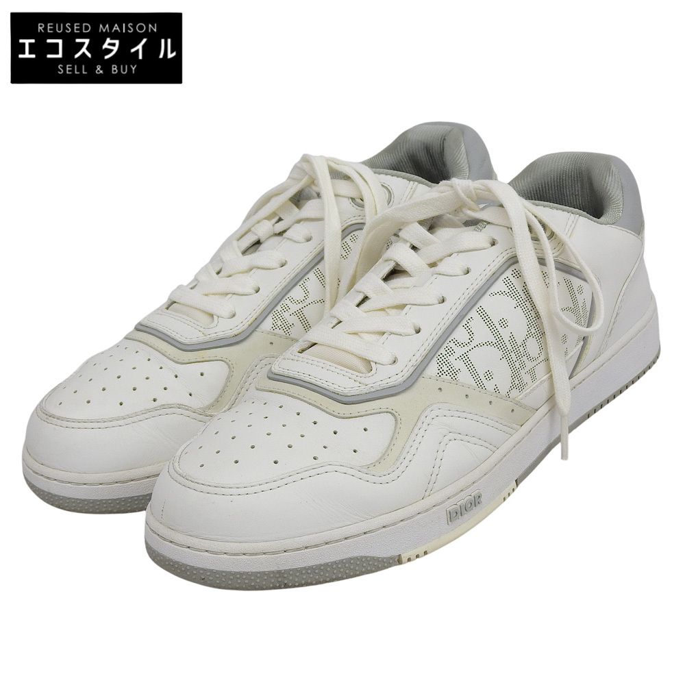 DIOR ディオール トロッター パンチング スニーカー シューズ メンズ ホワイト 42 42