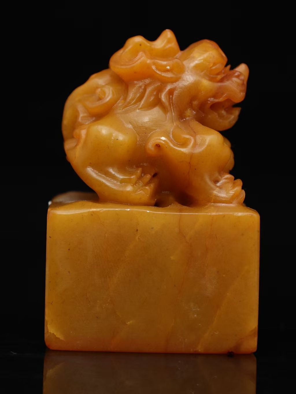 時代物.旧蔵.秘蔵品.庚子秋月篆刻家刻石、田黄石彫刻瑞獣印章