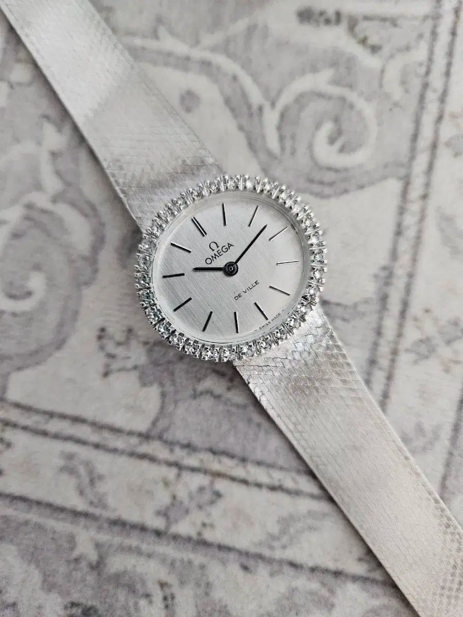 OMEGA オメガ アンティーク 手巻き 925 シルバーウォッチ