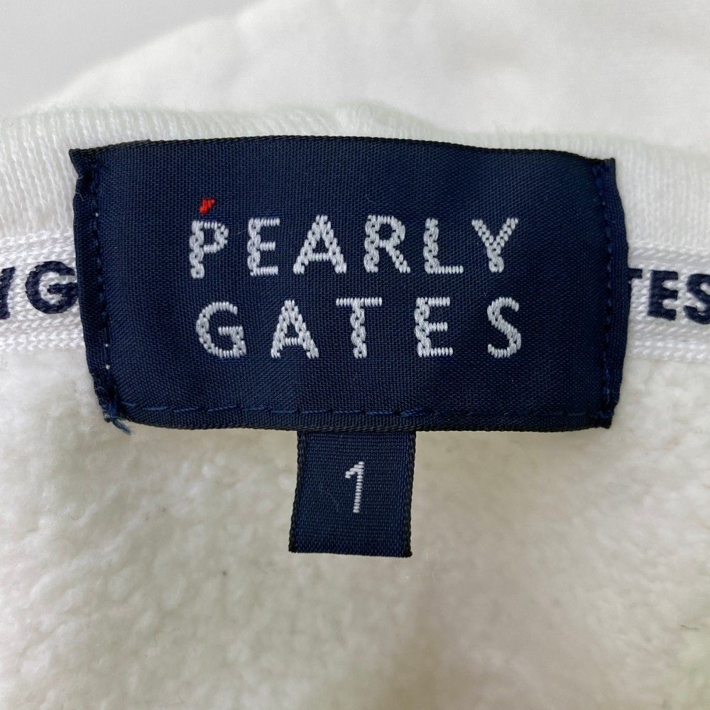 サイズ：1 PEARLY GATES パーリーゲイツ 裏起毛 プルオーバーパーカー ホワイト系 [240101302530] ゴルフウェア レディース  ストスト - メルカリ