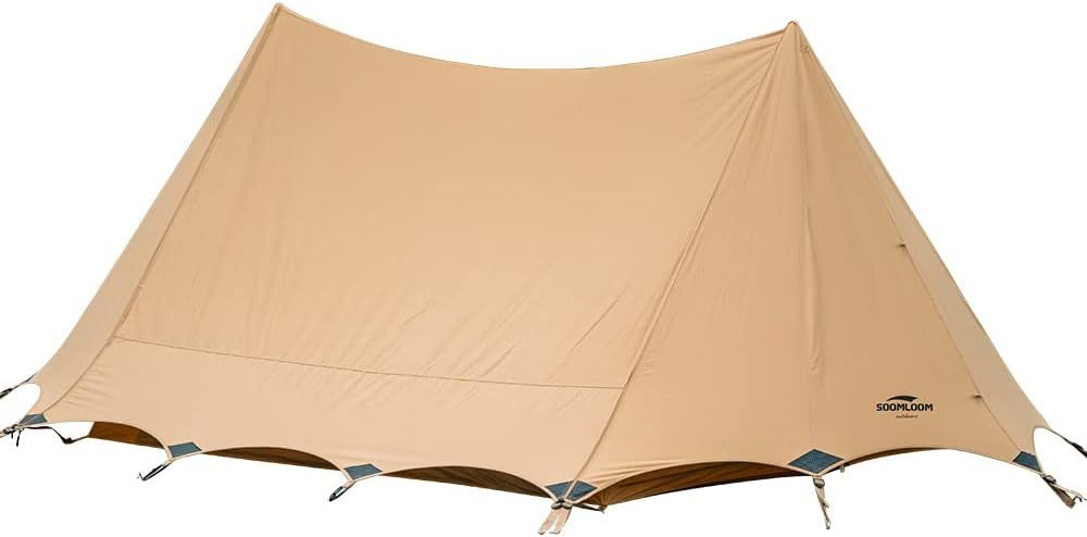 SoomloomテントBRIDGE440x250x150cmアウトドアキャンピング T/C素材 日除け ポリコットン 日陰濃い 遮熱/耐火/難燃/耐久