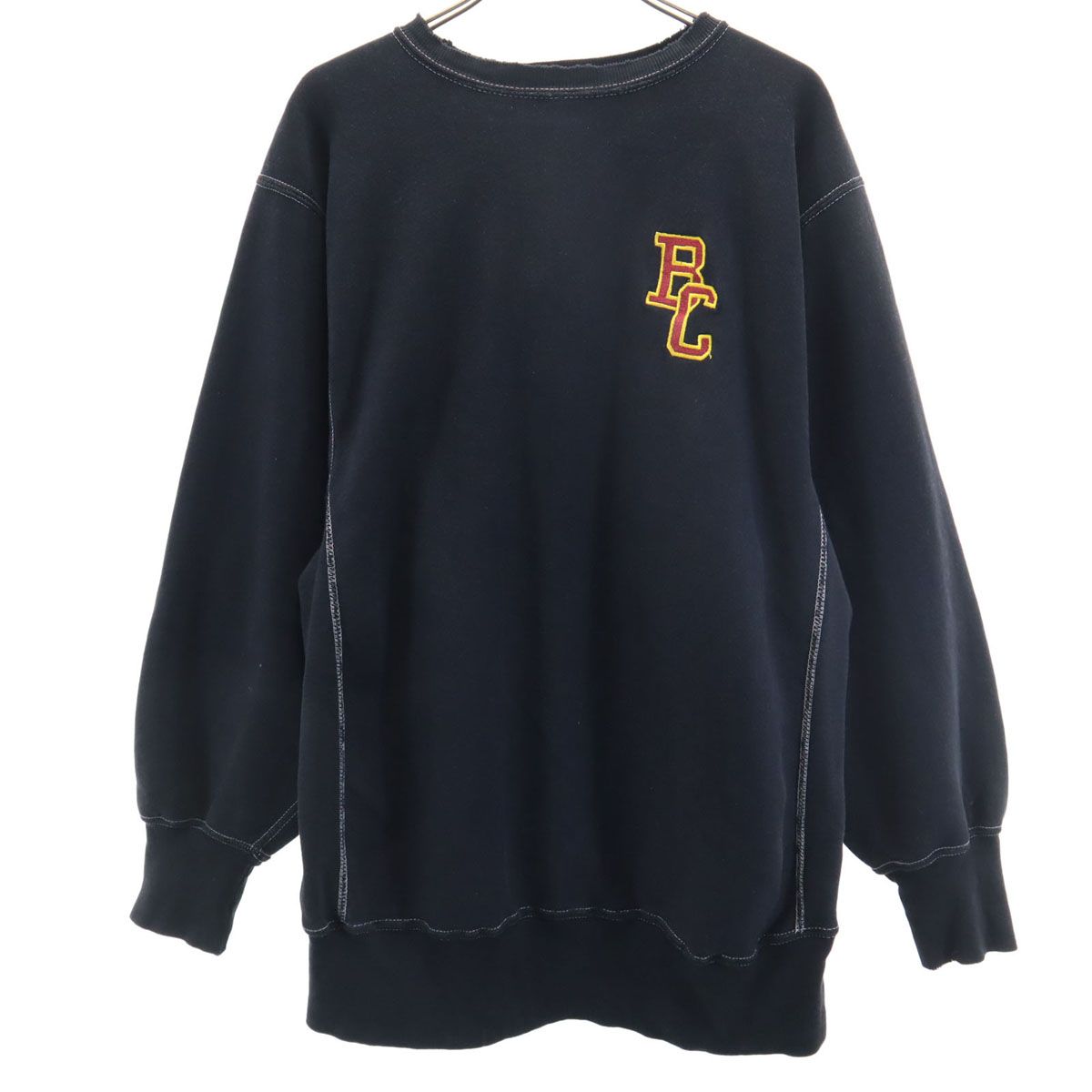 Champion リバースウィーブ XL 90s 黒 ブラック 3段プリント 