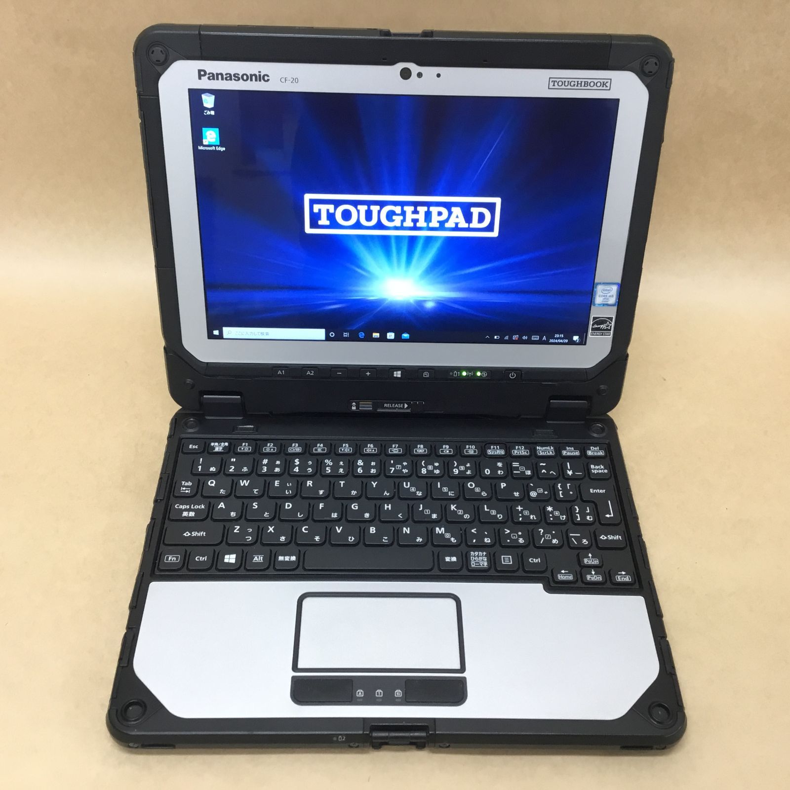 PANASONIC タブレット TOUGHPAD CF-20A0385VJ CORE M5(6Y57)-1.1GHZ 4GB 128GB 10.1インチ WIN10P 無線 BLUETOOTH カメラ