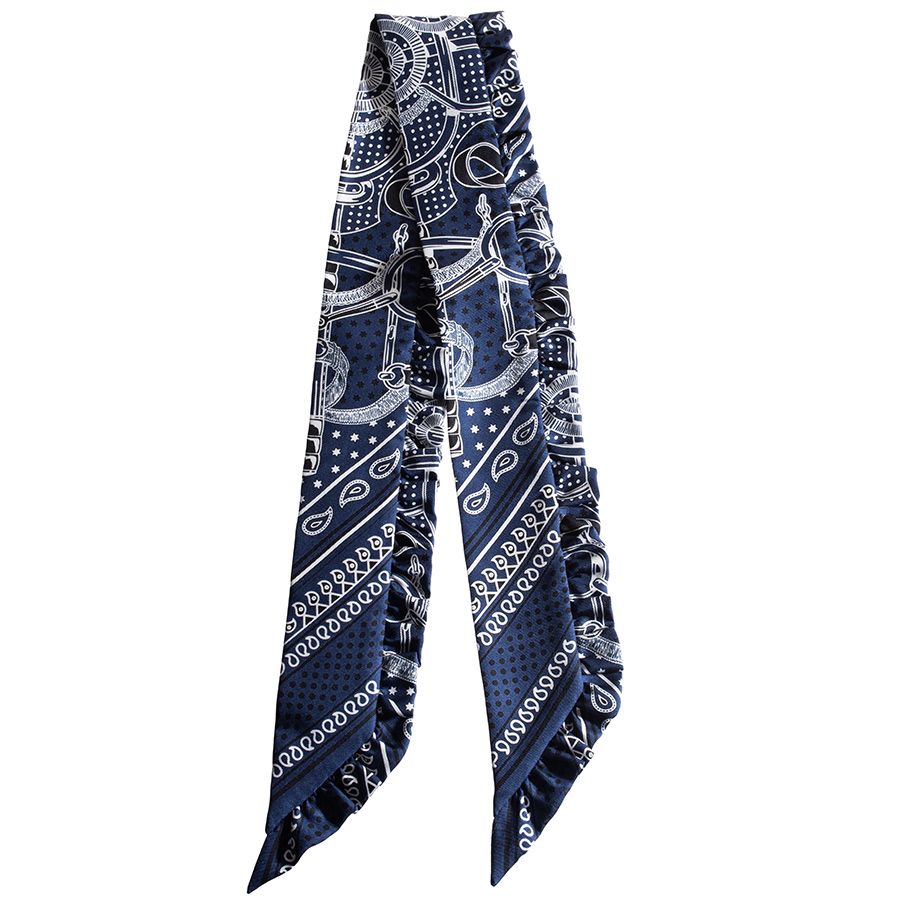 ✨️極美品✨️ エルメス ツイリー Eperon d'Or Bandana 紺 HERMES - エルメス HERMES ツイリー Eperon d'Or Bandana