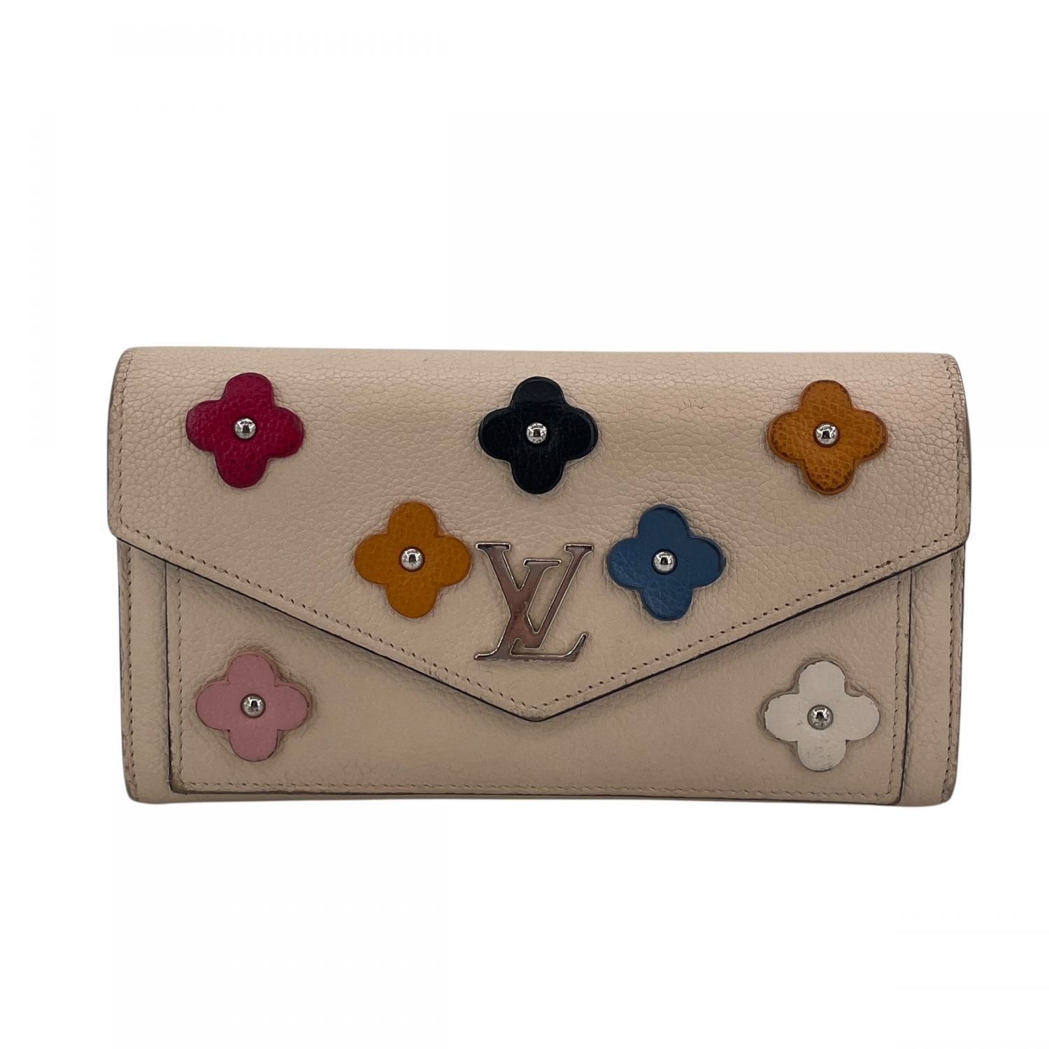 ✟ LOUIS VUITTON ルイ ヴィトン トリオン ポルトフォイユ マイロックミー M62656 長財布 ロングウォレット クリーム レディース 25014142 KJ