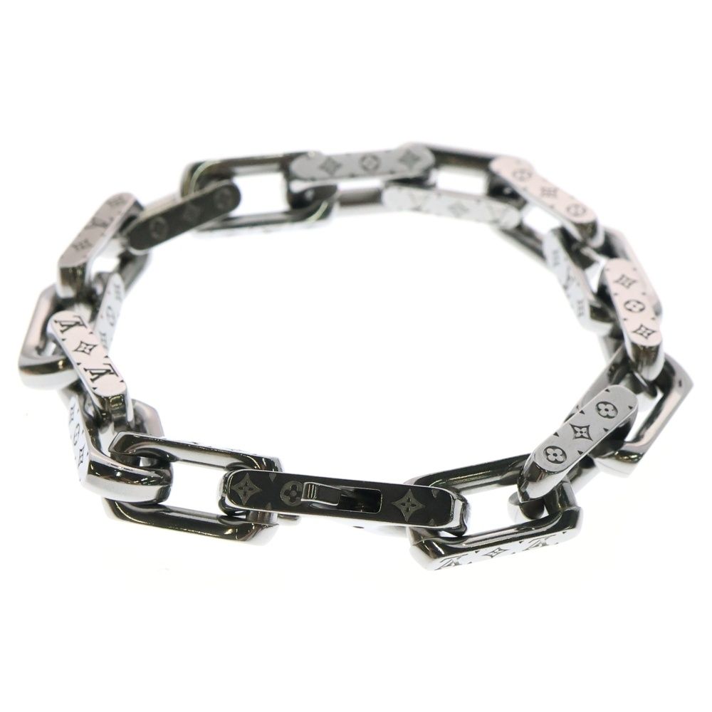 ルイヴィトン ブレスレット モノグラムチェーン Ｍ00309 シルバー Lサイズ LOUIS VUITTON ルイヴィトン モノグラム チェーン ブレスレット