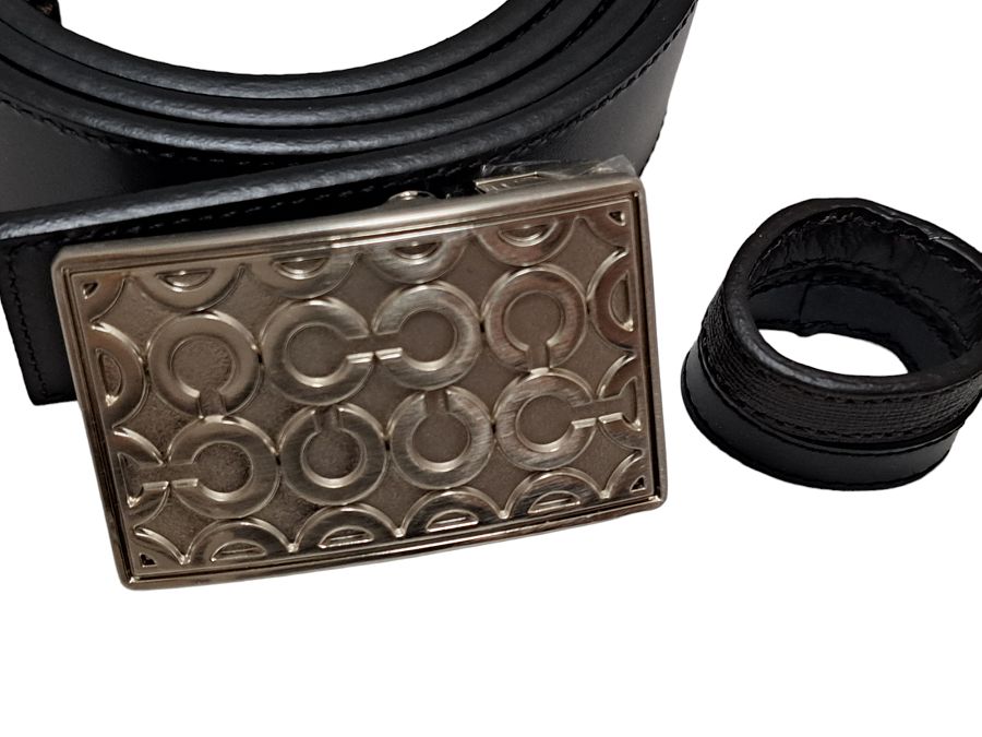 未使用 コーチ ベルト リバーシブル 32㎜ ベルトセット ＃42 レザー 革