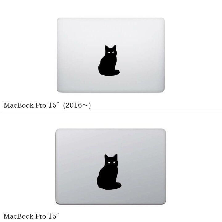 macbook ステッカー 猫 セール