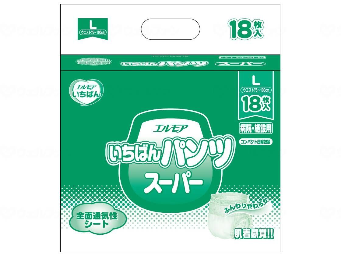 ケース販売 カミ商事 Ｇエルモアいちばんパンツスーパー Ｌ