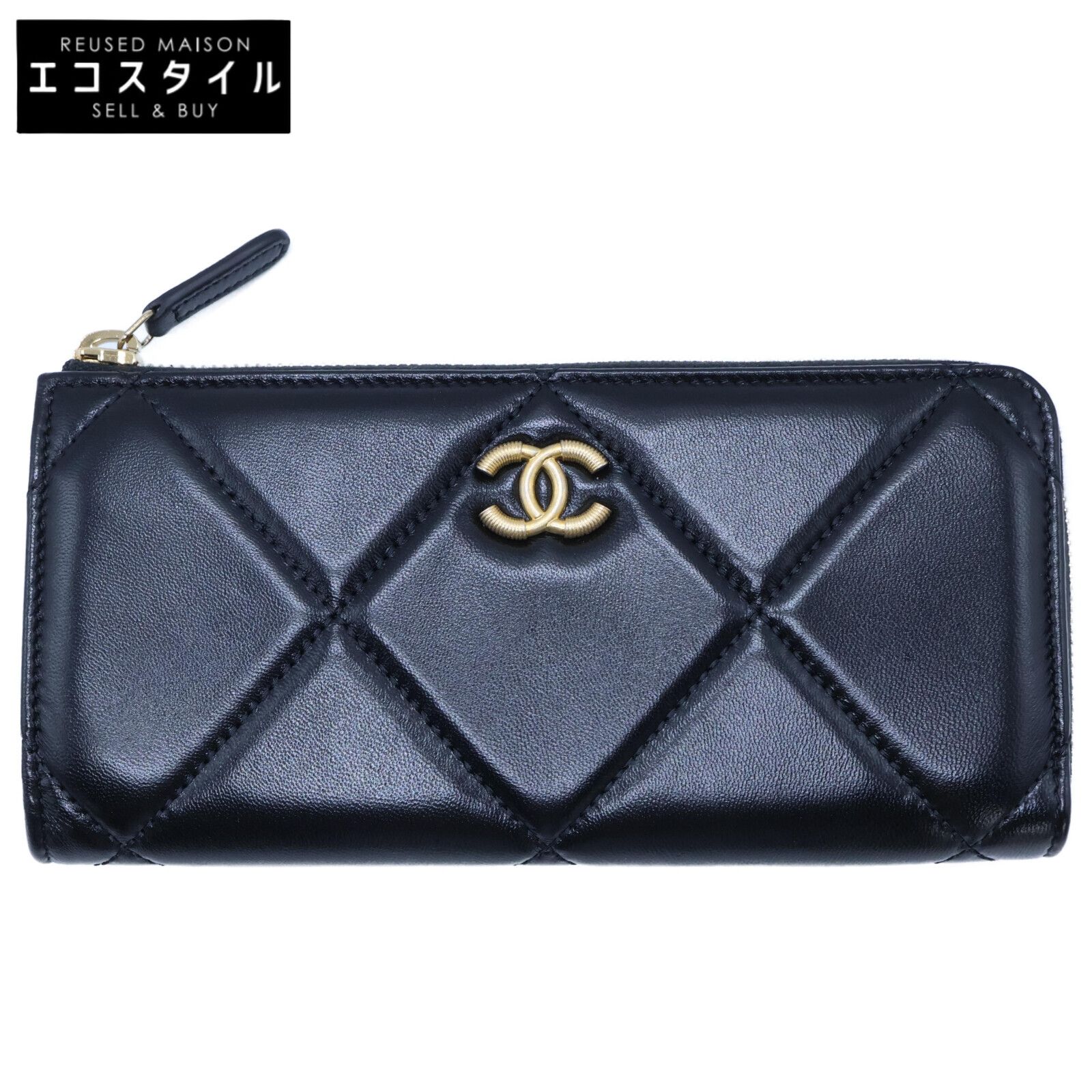 CHANEL シャネル 新品未使用 28番台 ディズヌフ ラムスキン L字