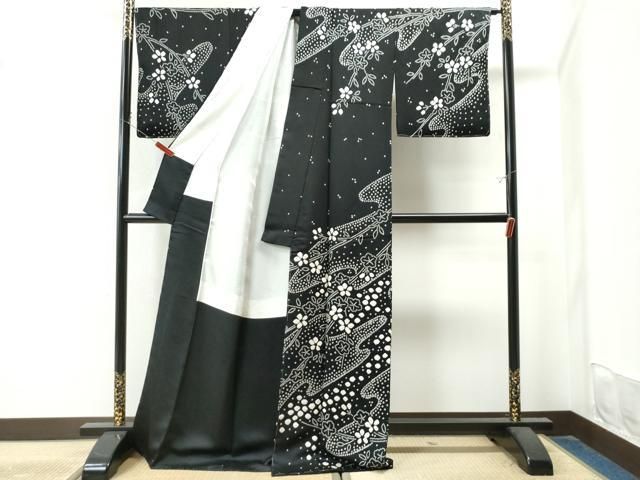 平和屋着物○訪問着 牡丹花文 暈し染め 金銀彩 正絹 逸品 CAAU2743yc
