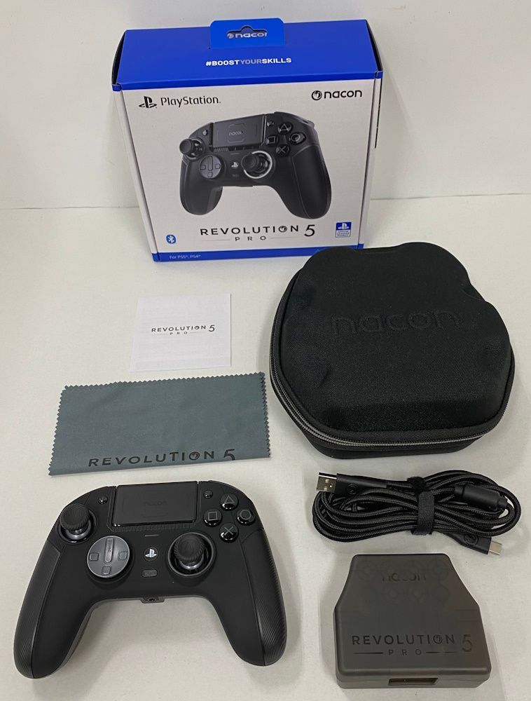 PS4 PS5 周辺機器nacon / ナコンレボリューション 5 プロ コントローラー ブラック 【中古】 【24-20240519-A282】 【併売商品】