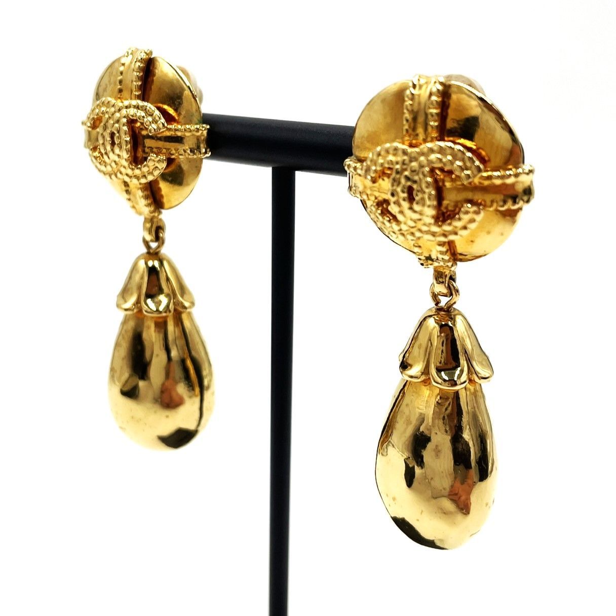 CHANELシャネルイヤリングティアドロップ