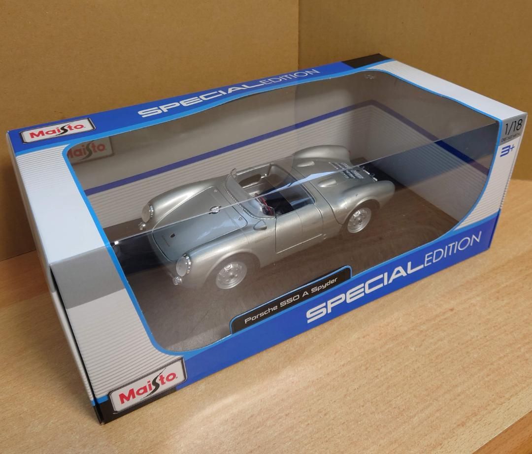 1/18 ポルシェ550A スパイダー 1955 シルバー Porsche - メルカリ