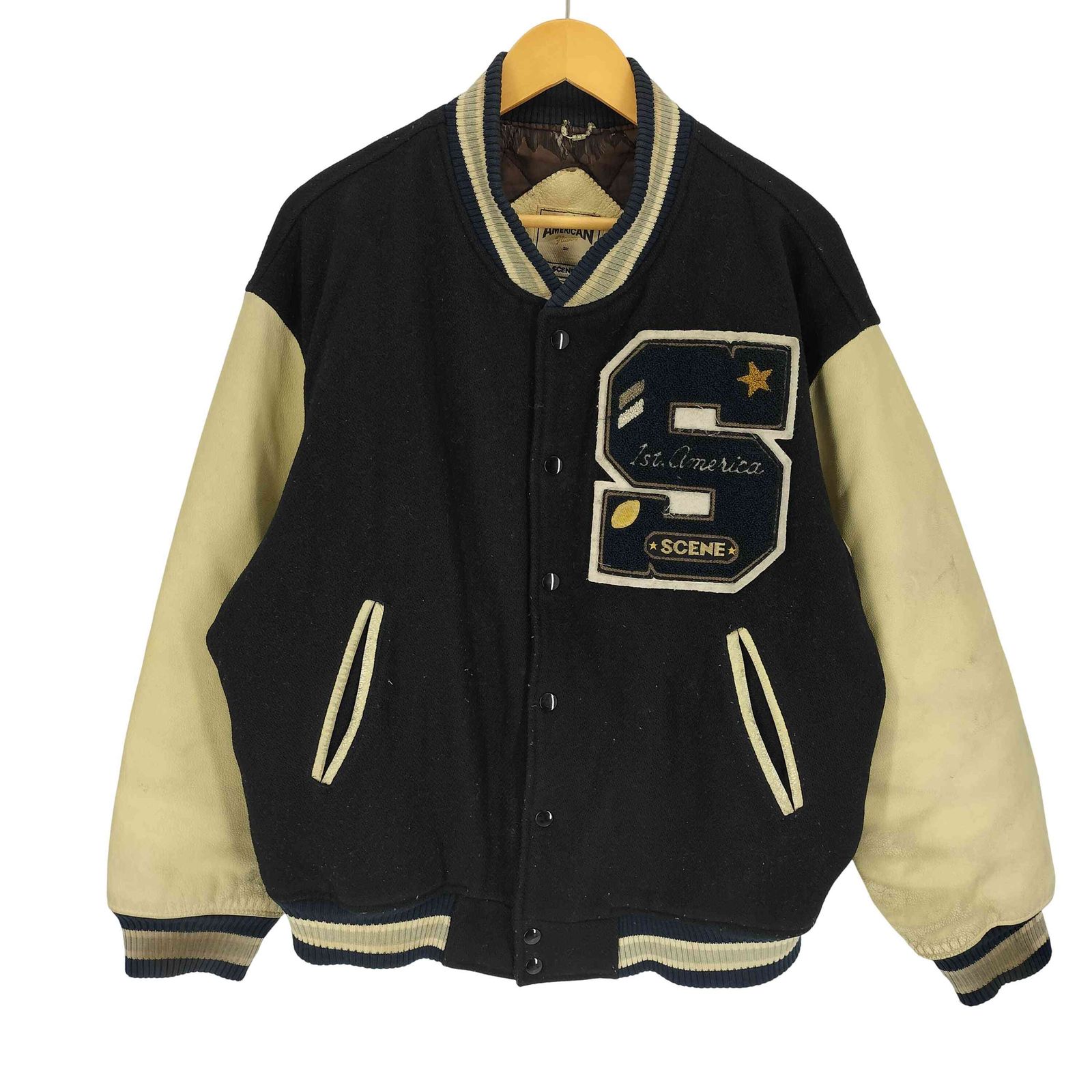 シーン SCENE 90S AMERICAN Hauan Champs S ロゴ ワッペン アーム